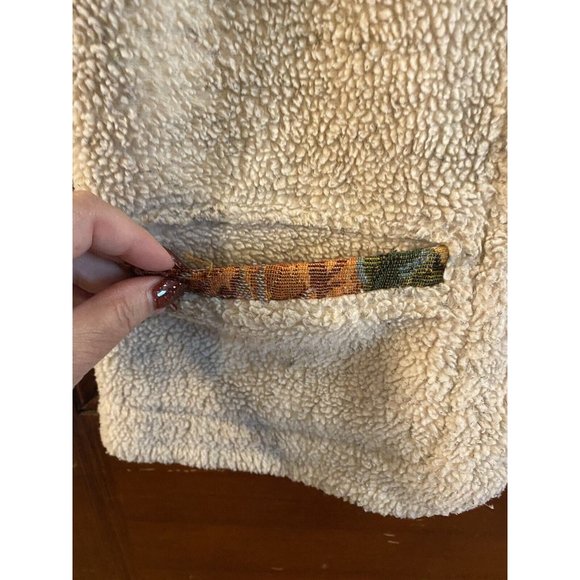 ORVIS Women's Vest Fall/Winter, Cream Fleece/Tapestry Size XS - Picture 2 of 7